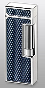 Dunhill Diamond Pattern Blue Lacquer Rollagas lighter